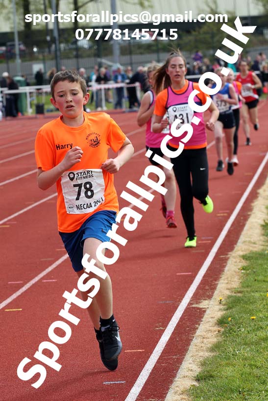 1500 metres, 2021 NECAA Middlesbrough Open Meting, Sunday, May 9th. Photo: David T. Hewitson/Sports for All Pics